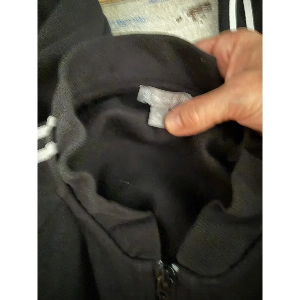 T by Talbots Black Track Jacket | Striped Zip-Up Small Petite